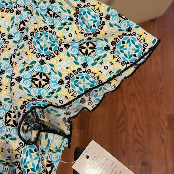 East 5th colorful tie blouse petite NWT - Picture 3 of 5